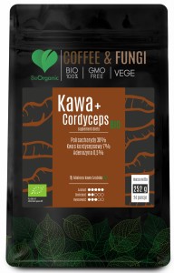 Kawa Arabica mielona + Cordyceps BIO  252g