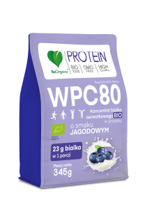 Białko serwatkowe WPC 80 Jagoda BIO 345g 