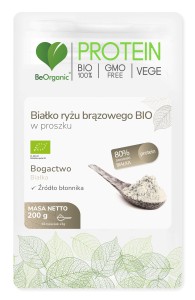 Białko ryżu brązowego BIO w proszku 200g