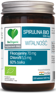 Spirulina BIO 500mg x 100 tabletek