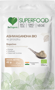 Ashwagandha BIO w proszku 42g