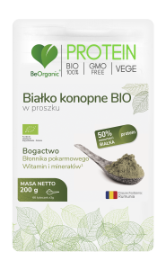 Białko konopne BIO w proszku 200g