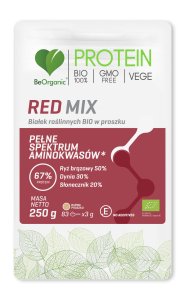 Red MIX białek roślinnych BIO w proszku 250g